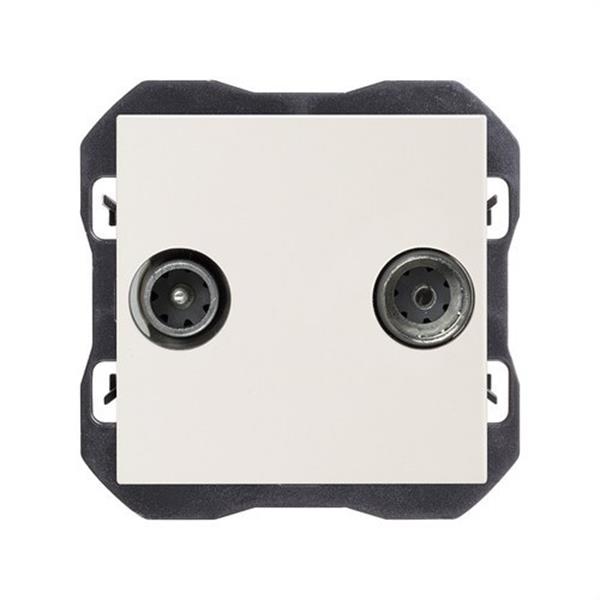 SIMON 20000486-190 Toma R-TV + satélite Única SIMON 270 - EMPOTRAR