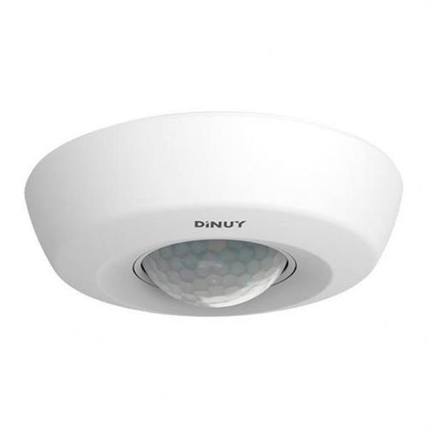 DINUY DM TEC B1B Detector movimiento y presencia de superficie en techo 360º blanco