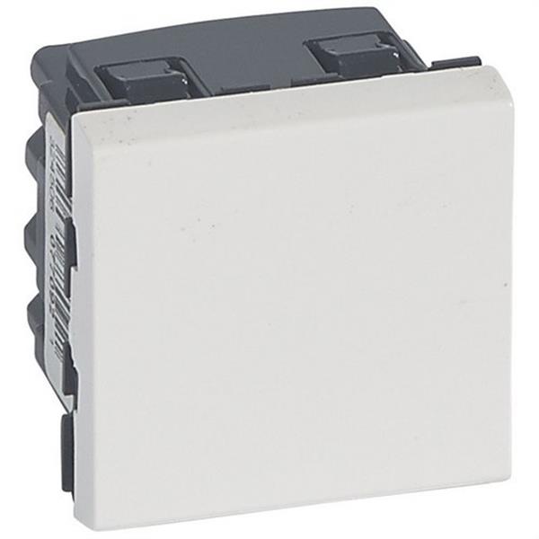 LEGRAND 077092L Conmutador Mosaic EasyLed, 2 módulos, 20AX, 2 vías, blanco