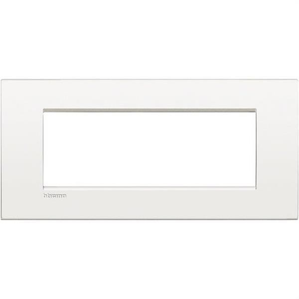 BTICINO LNC4807BN Placa Livinglight Air 7 módulos en color blanco