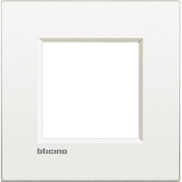 BTICINO LNE4802BN Placa Livinglight Air 2 módulos en color blanco