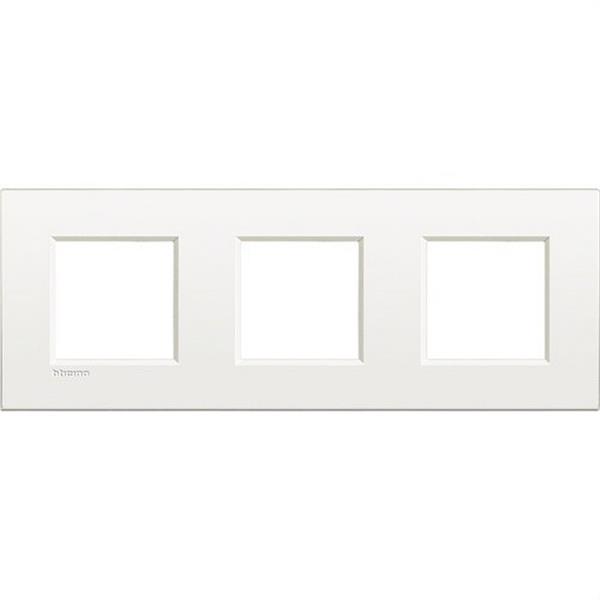 BTICINO LNE4802M3BN Placa Livinglight Air 2x3 módulos en color blanco