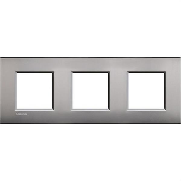 BTICINO LNE4802M3NK Placa Livinglight Air 2x3 módulos niquel