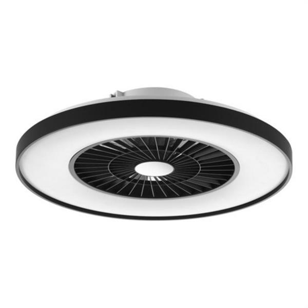 CONALUX ATLANTIC-19 Ventilador/plafón LED ATLANTIC motor DC 24 velocidades CDC (3K-6K) negro con mando incorpor