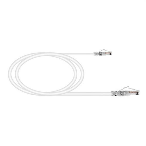 KEYNET SYSTEMS TL-6AUTB26-02W Latiguillo Cat6/6A U/UTP 26 AWG flex contactos 15µ" LSZH-FR blanco 2m