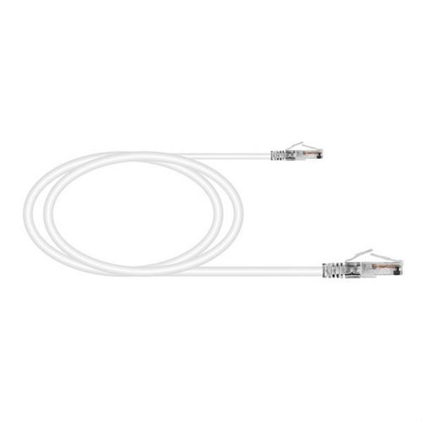 KEYNET SYSTEMS TL-6AUTB26-005W Latiguillo Cat6/6A U/UTP 26 AWG flex contactos 15µ" LSZH-FR blanco 0,5m