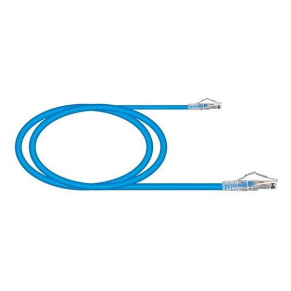 KEYNET SYSTEMS TL-6AUTB26-01B Latiguillo Cat6/6A U/UTP 26 AWG flex contactos 15µ" LSZH-FR azul 1m