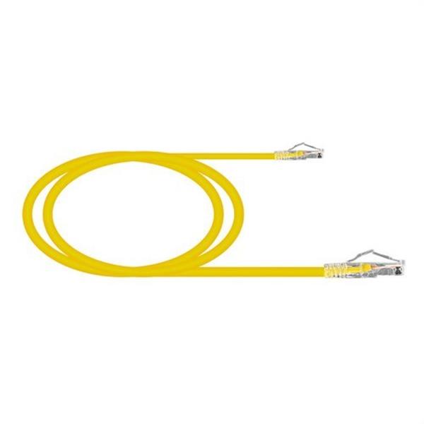 KEYNET SYSTEMS TL-6AUTB26-03Y Latiguillo Cat6/6A U/UTP 26 AWG flex contactos 15µ" LSZH-FR amarillo 3m