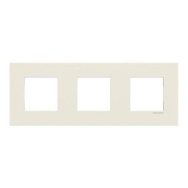 NIESSEN Z2273 BL Marco ABB 3 ventanas blanco
