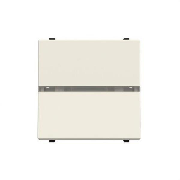 NIESSEN N2201.51 BL Interruptor monopolar con lámpara indicadora LED 2 módulos blanco