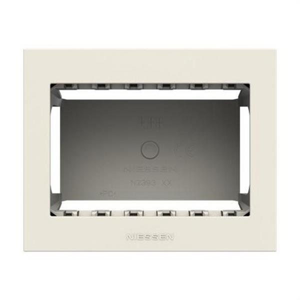 NIESSEN N2393 BL Caja superficie IP40 3 módulos blanco