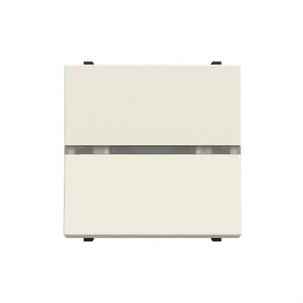 NIESSEN N2202.51 BL Conmutador iluminado BL 2 módulos blanco