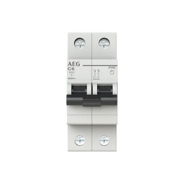 AEG Baja Tensión 2CDS252090R0064 Interruptor magnetotérmico EV60 2P 6A C