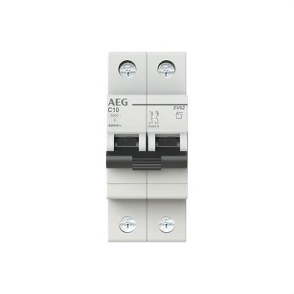 AEG Baja Tensión 2CDS252090R0104 Interruptor magnetotérmico EV60 2P 10A C