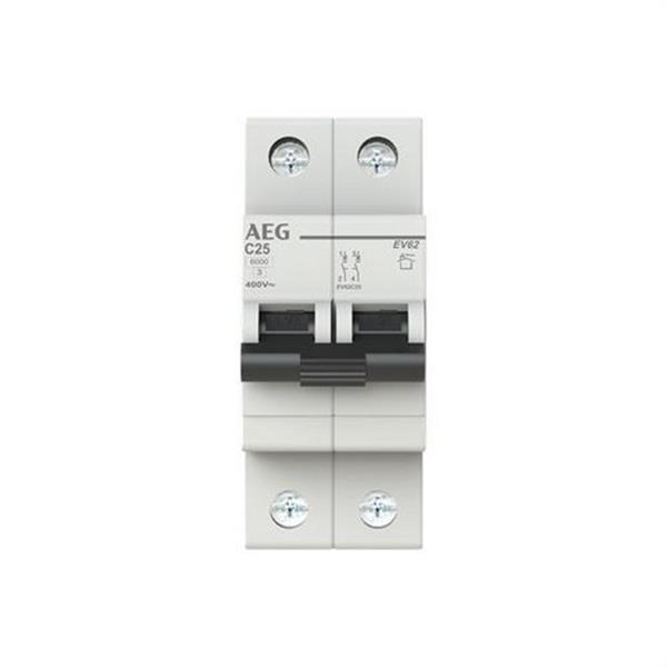 AEG Baja Tensión 2CDS252090R0254 Interruptor magnetotérmico EV60 2P 25A C
