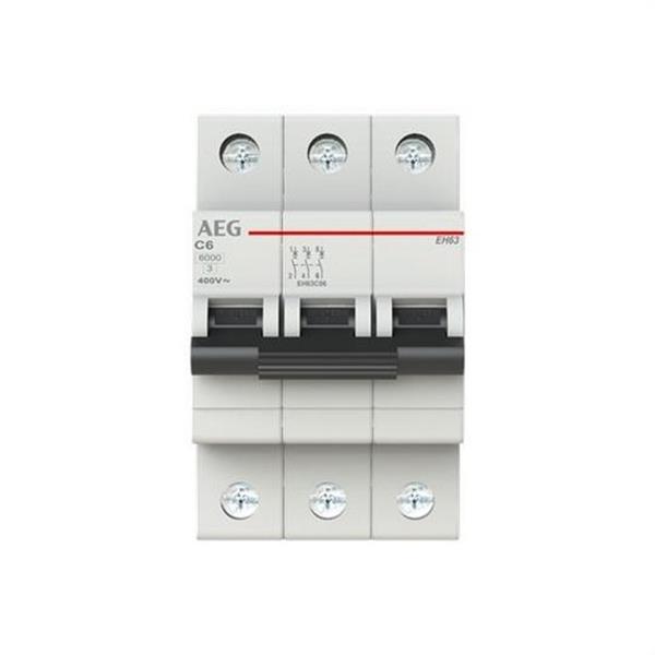 AEG Baja Tensión 2CDS253086R0064 Interruptor magnetotérmico EH60 3P 6A C