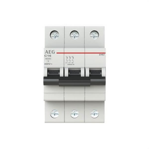 AEG Baja Tensión 2CDS253086R0164 Interruptor magnetotérmico EH60 3P 16A C