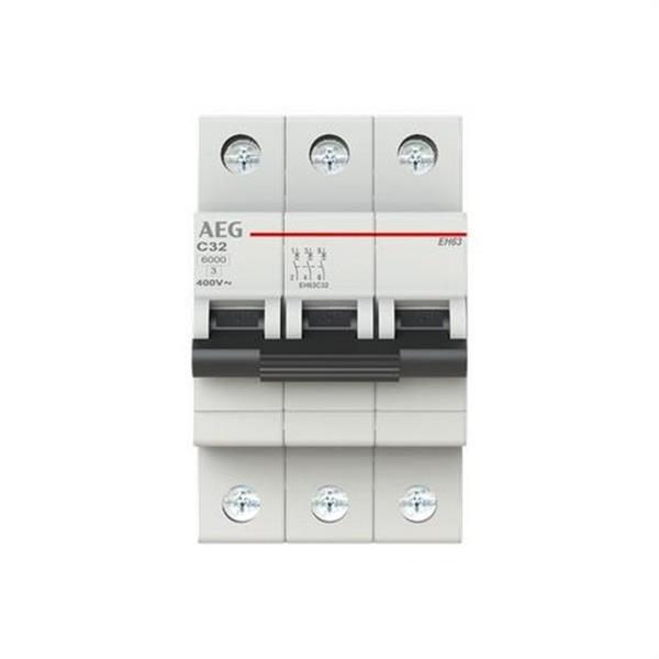 AEG Baja Tensión 2CDS253086R0324 Interruptor magnetotérmico EH60 3P 32A C