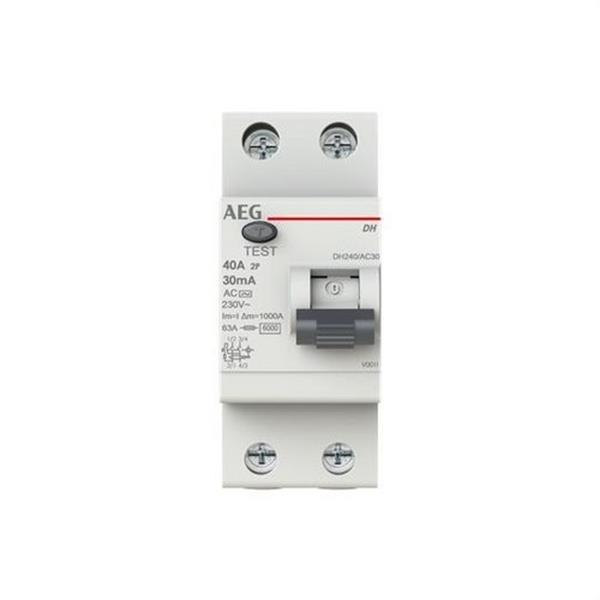 AEG Baja Tensión 2CSF202071R1250 Interruptor diferencial DH 2P 25A 30mA AC