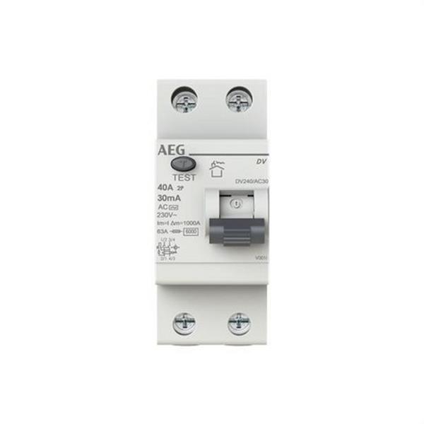 AEG Baja Tensión 2CSF202072R1250 Interruptor diferencial DV 2P 25A 30mA AC