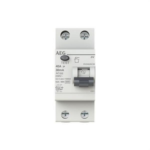 AEG Baja Tensión 2CSF202172R1400 Interruptor diferencial DV 2P 40A 30mA A