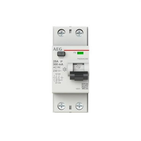 AEG Baja Tensión 2CSF702056R3250 Interruptor diferencial FN 2P 25A 300mA AC