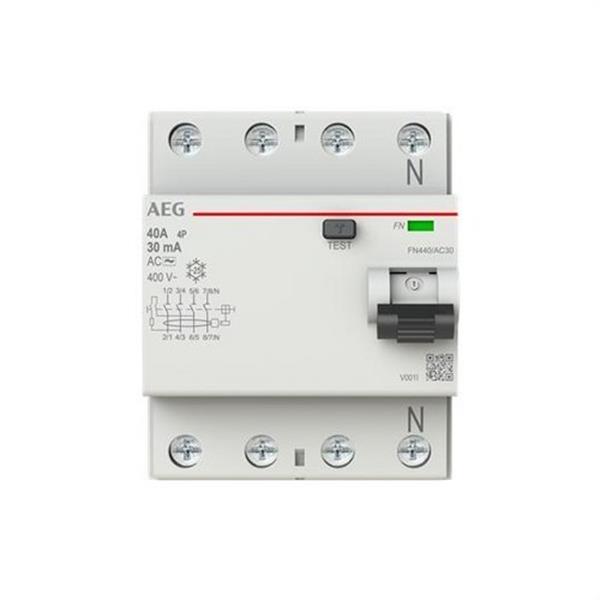AEG Baja Tensión 2CSF704056R1400 Interruptor diferencial FN 4P 40A 30mA AC
