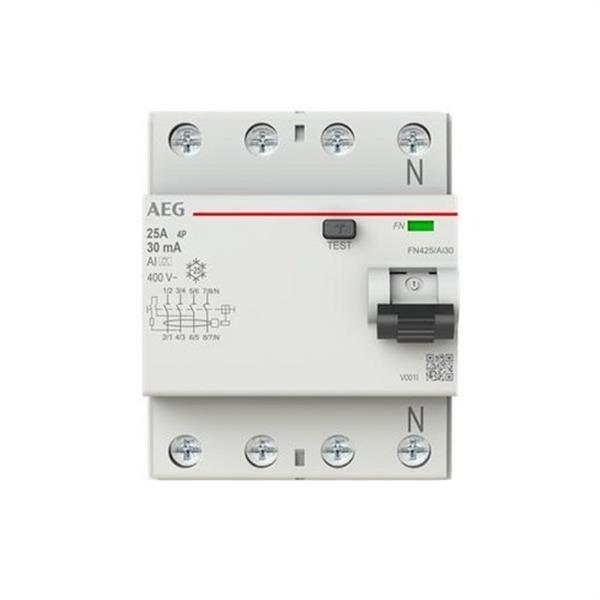 AEG Baja Tensión 2CSF704456R1250 Interruptor diferencial FN 4P 25A 30mA Ai