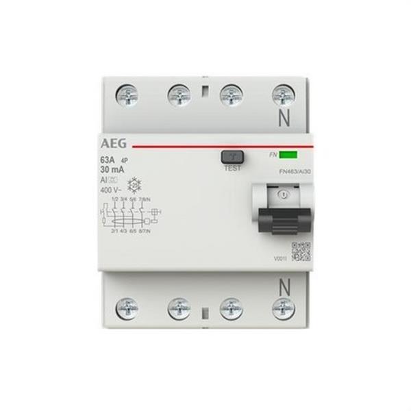 AEG Baja Tensión 2CSF704456R1630 Interruptor diferencial FN 4P 63A 30mA Ai