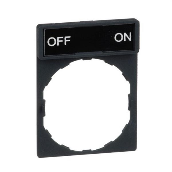 SCHNEIDER ELECTRIC ZBY2367 Portaetiquetas con etiqueta OFF-ON