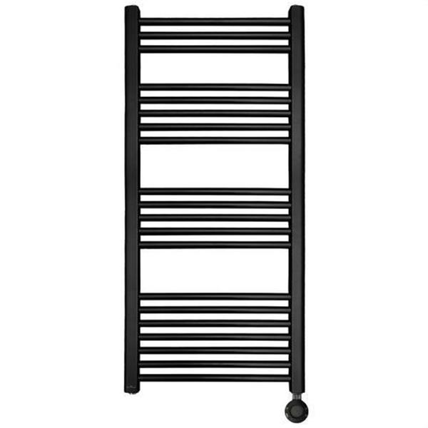 GABARRON 50100050 Toallero eléctrico de baño analógico TN-500 negro con regulación de temperatura