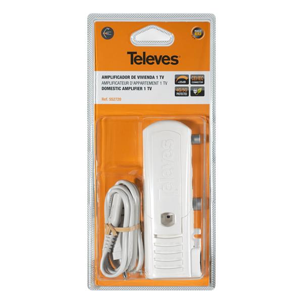 TELEVES 552720 Amplificador de vivienda 1S CEI 47 694MHz G25dB Vs112dbuV