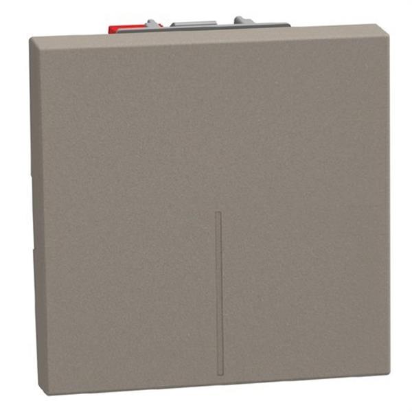 BTICINO YG4003M2A Conmutador basculante Light Now iluminable 10 AX 250 V~ 2 módulos stone
