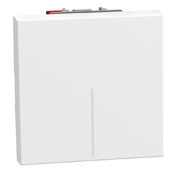 BTICINO YW4005M2A Pulsador basculante Light Now iluminable 10 A 250 V~ 2 módulos blanco