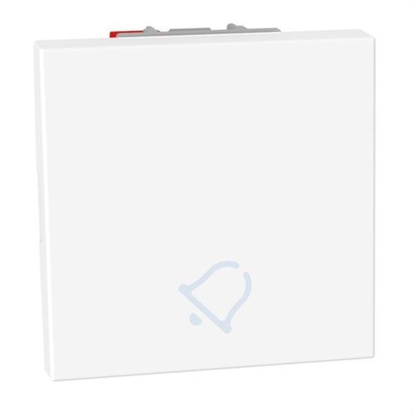 BTICINO YW4005DM2A Pulsador basculante Light Now iluminable campana 2 módulos blanco