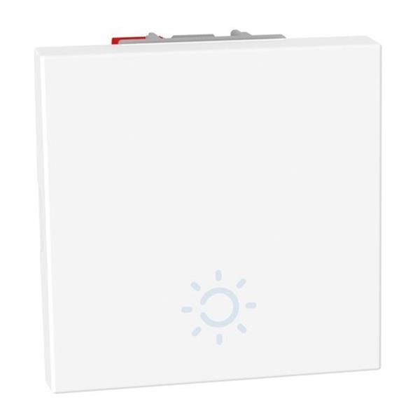 BTICINO YW4005AM2A Pulsador basculante Light Now iluminable lámpara 2 módulos blanco