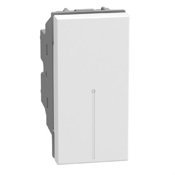 BTICINO YW4051A Interruptor axial Light Now iluminable 10 AX 250 V~ 1 módulo blanco