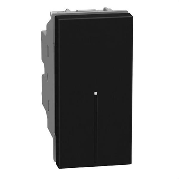 BTICINO YD4053A Conmutador axial Light Now iluminable 10 AX 250 V~ 1 módulo dark