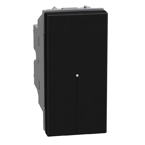 BTICINO YD4055A Pulsador axial Light Now iluminable 10 A 250 V~ 1 módulo dark