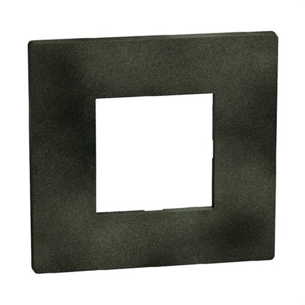 BTICINO YA4802DG Placa embellecedora Light Now 2 módulos dark verde