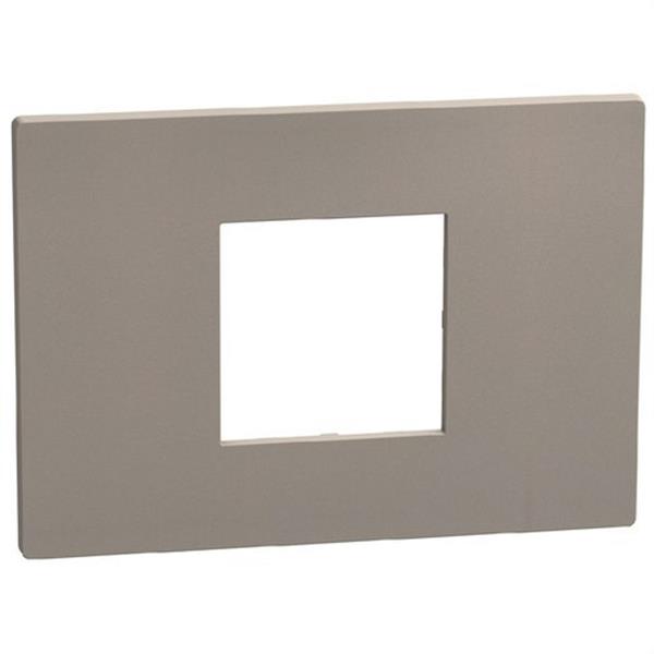 BTICINO YA4819GG Placa embellecedora Light Now 2 módulos centrados stone