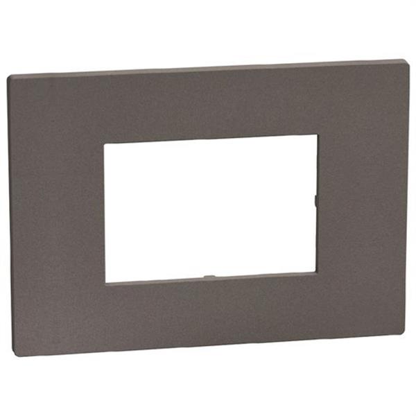 BTICINO YA4803GM Placa embellecedora Light Now 3 módulos moka stone
