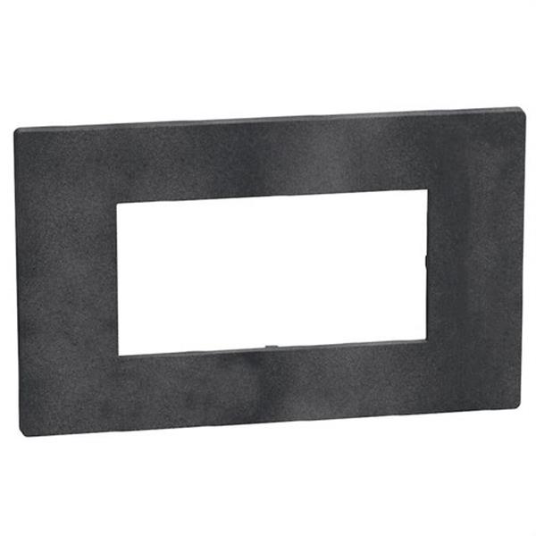 BTICINO YA4804DS Placa embellecedora Light Now 4 módulos dark gris