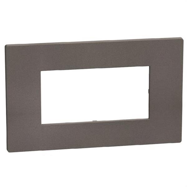 BTICINO YA4804GM Placa embellecedora Light Now 4 módulos moka stone