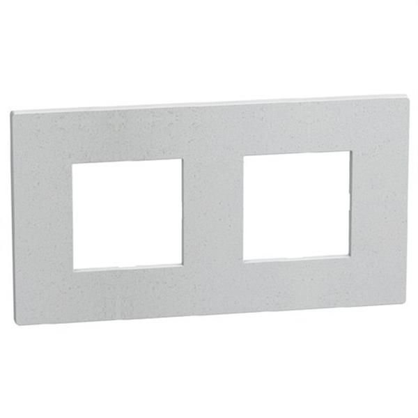 BTICINO YA4802M2WV Placa embellecedora Light Now 2+2 módulos blanco fiber