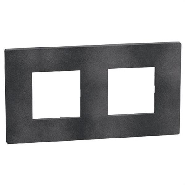 BTICINO YA4802M2DS Placa embellecedora Light Now 2+2 módulos dark gris