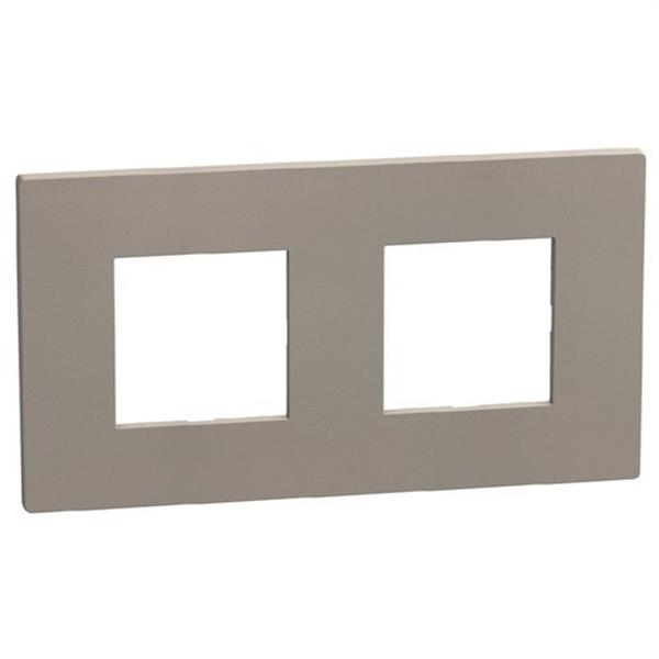 BTICINO YA4802M2GG Placa embellecedora Light Now 2+2 módulos stone