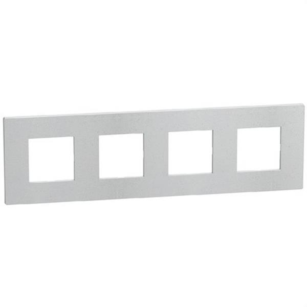 BTICINO YA4802M4WV Placa embellecedora Light Now 2+2+2+2 módulos blanco fiber