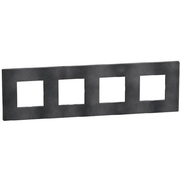 BTICINO YA4802M4DS Placa embellecedora Light Now 2+2+2+2 módulos dark gris