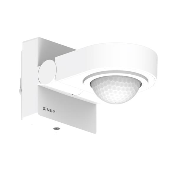 DINUY DM BRA B1B Detector de movimiento y presencia de pared y techo 270º blanco